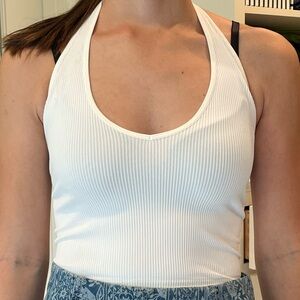 White halter tank